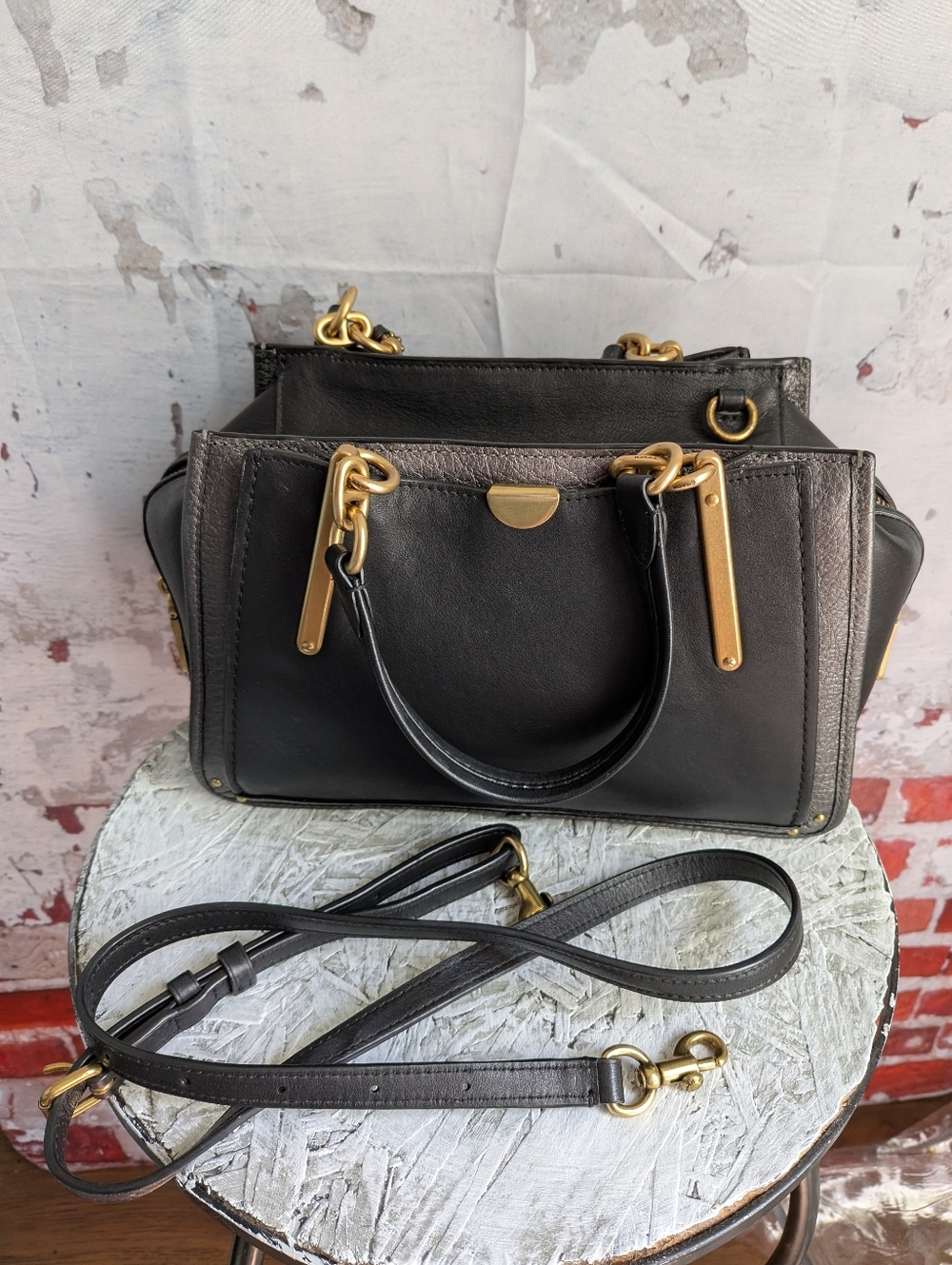 Coach Dreamer Butterfly 🦋 Exotic Snakeskin  Appliques Handbag. - Picture 4 of 16